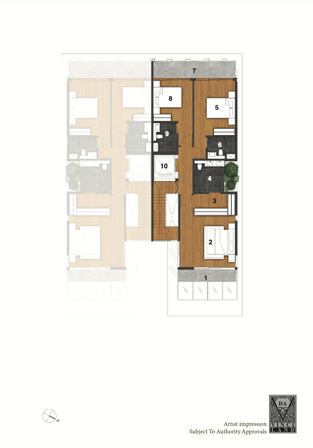 Felicita 6 Bedroom Floor Plan 1
